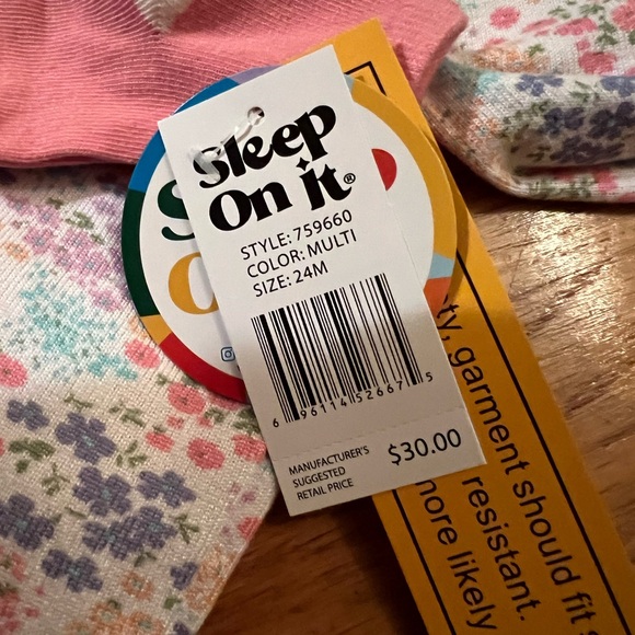 Sleep on it toddler 24m girl spring pjs. (NWT) - Picture 5 of 6